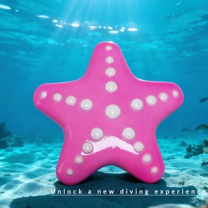 Sinodiving - Plomada de Buceo en Forma de Estrella con Esquinas Redondeadas, 1.0 kg, Carcasa Suave, Novedad para Buceo Libre y Cinturón de Buceo - Product Image 1