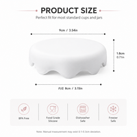Couvre-tasse en silicone mignon inspiré de la neige, réutilisable, anti-poussière pour tasses à café et à thé, accessoires pour la maison et le bureau