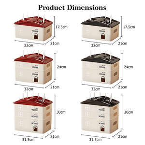 <span class=keywords><strong>Caja</strong></span> de Almacenamiento Multifuncional Rectangular de Plástico Moderno con Diseño Desmontable, Construcción Moldeada por Inyección, Gestión de Cables - Product Image 5