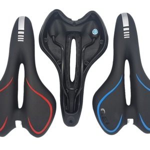Sillín de Bicicleta de Silicona con Núcleo Hueco, Asiento Suave y Cómodo para Bicicleta de Montaña, Unisex, Deportivo, Negro, Rojo, Azul, Mixto - Product Image 2