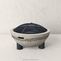 Bol à feu de conception simple brasero portable chauffage extérieur foyer MGO à bois