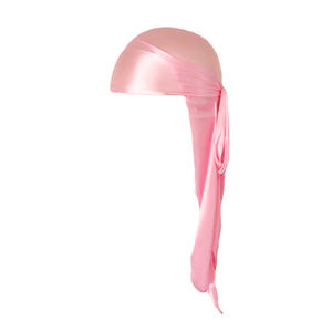 Gorro turbante de satén sedoso para hombre y mujer, accesorio para el cabello con cola extra larga, ideal para parejas y motociclistas - Product Image 3