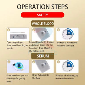 Kit de <span class=keywords><strong>test</strong></span> de diagnostic vétérinaire kit de <span class=keywords><strong>test</strong></span> rapide félin canin vétérinaire rapide Diag chien/chat bande de <span class=keywords><strong>test</strong></span> de grossesse - Product Image 4