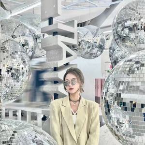 <span class=keywords><strong>Discoteca</strong></span> para <span class=keywords><strong>Discoteca</strong></span>, espejo de luz para Dj, disfraz de bola de <span class=keywords><strong>Discoteca</strong></span>, decoración grande, futurista, 2021 - Product Image 1