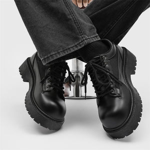 Zapatos Casuales de Cuero de Lujo para Hombre al por Mayor, Transpirables, con Cordones, Estilo Caminata, de Diseñador, con Forro de Malla y Plantilla de EVA - Product Image 4