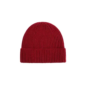 Sidiou grubu kış uzun tarzı boş saf renk örgü şapkalar kadın erkek rahat sıcak bere sokak açık moda şapka Unisex