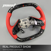 Volant en fibre de carbone forgé personnalisé avec LED pour Chevrolet Corvette C8 Z06 Stingray E-Ray ZR1 1LZ 2LZ 3LZ Z51 Coupé 2019-2026