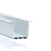 Perfil de Extrusión de Aleación de Aluminio 6063-T5 de 26*26mm para Tiras de Luces LED, Serie Empotrada LED, Servicio de Corte para Decoraciones