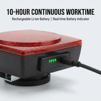 Feux de remorque magnétiques sans fil 12V en aluminium étanche, kit de remorquage pour camion, éclairage de travail LED magnétique, signal d'avertissement, feu arrière