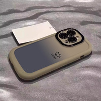Coque de téléphone dégradée motif Smiley Face 16, étui antichute en TPU pour Apple iPhone 17 16 15 14 13 12 11
