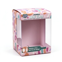 Boîte d'expédition en papier d'art blanc imprimé, écologique, avec fenêtre transparente en PVC, logo personnalisé pour l'affichage de tasses en magasin, emballage cadeau