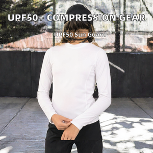 เสื้อรัดรูปแขนยาว UPF50 ระบายอากาศได้ดี คอกลม สำหรับศิลปะการต่อสู้ MMA BJJ ยิวยิตสู ราคาขายส่ง รับผลิตตามแบบ OEM - Product Image 2