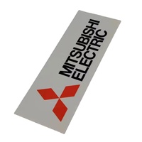 Plaque signalétique en plastique personnalisée en Chine impression logo coloré étiquette grise transparente brillante