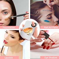 Ensemble de spatule de fond de teint Portable Palette de mélange de maquillage coréen en acier inoxydable pour cosmétique ombre à paupières cils Nail Art