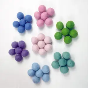1 inch cm Felt Balls Wool Decoration Multi-Color Round Pompoms wool balls