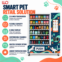 Distributeur automatique de produits pour animaux de compagnie en acier inoxydable avec écran tactile, surveillance à distance, ouverture 24h/24, pour friandises pour chiens, nourriture pour chats, jouets