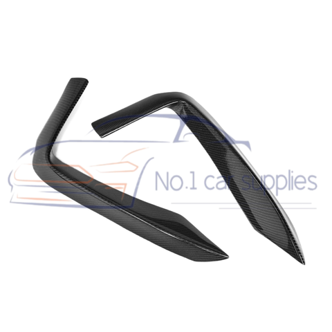 F32 F33 F36 CC Style Carbon Fiber Fog Lamp Lip Front Air Knife For 4 Series F F F