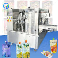 Machine de remplissage horizontale pour sachets souples préformés Doypack avec bec verseur pour liquides OCEAN