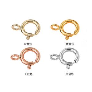 Nuevo Cierre de Resorte Redondo de Oro Sólido 18K (AU750) para Fabricación de Joyería, Diseño de Langosta - Product Image 2