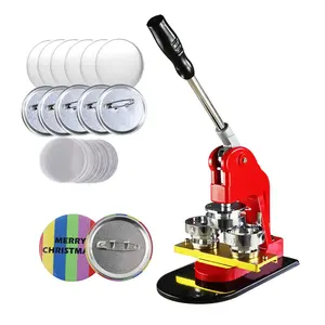 Máquina Fabricante Botão 2.25 inch(58mm)DIY Rodada Pin Botão Fabricante Press Machine Kit com 1000pcs Peças Botão e Cortador de Papel