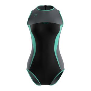 ชุดว่ายน้ำวันพีซสำหรับผู้หญิงที่มีความยืดหยุ่นสูง ป้องกันคลอรีนได้ดีและกระชับพอดีตัว เหมาะสำหรับกิจกรรมการแข่งขันว่ายน้ำ - Product Image 6