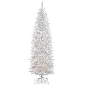 PE PVC flocage arbre <span class=keywords><strong>de</strong></span> noël fête décoration <span class=keywords><strong>de</strong></span> la maison 1.8m 2.1 PE PVC métal <span class=keywords><strong>pied</strong></span> <span class=keywords><strong>sapin</strong></span> blanc crayon arbre avec lumières - Product Image 5