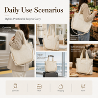 Solution tout-en-un : Sac fourre-tout en toile de coton de luxe avec logo personnalisé, poignée en cuir PU, toile robuste de 16 oz, idéal pour le branding de détail