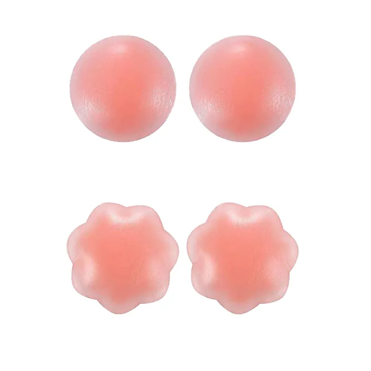 Nippleless Covers Silicone Reusable Breast Pasties Adhesive Bra