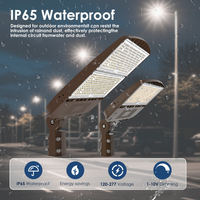 Lampe de rue LED étanche IP65 AC 220V 6000K avec détecteur de mouvement, en alliage d'aluminium, certifiée CE, garantie 1 an, vente directe usine OEM