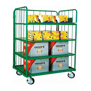 Easy Operation OEM Service Warehouse Logistic Transport Tool <strong>Welded</strong> Steel Rolling Mobile Cage Cart <strong>Trolley</strong> - Product Image 4