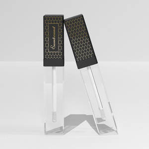 Tubos de brillo de labios transparentes cuadrados de etiqueta privada personalizada Tubo cosmético de aceite de labios vacío único Embalaje Lápiz labial de género de plástico - Product Image 5