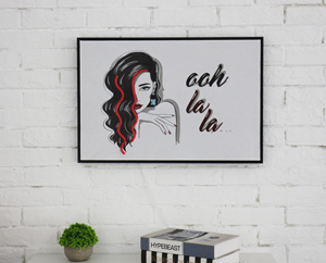 <span class=keywords><strong>Oh</strong></span> <span class=keywords><strong>La</strong></span> <span class=keywords><strong>La</strong></span> Modern LED Wall Art Frame Decor USB Operated for Bedroom Living Room Home Gift - Product Image 4