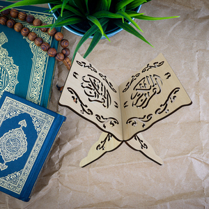 New Design Trend Eid Bookcase Mubarak Wooden Foldable Bookcase <strong>Quran</strong> Display <strong>Stand</strong> - Product Image 6