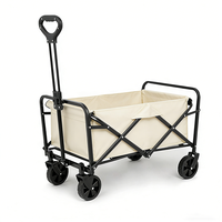 Chariot pliable en acier à quatre roues, idéal pour le camping et les courses en extérieur, personnalisable (OEM) - Meilleures ventes