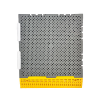 Dalles de sol de garage emboîtables pour atelier de teinture de vitres, tapis de sol en plastique auto-drainants pour centre de lavage et d'entretien automobile