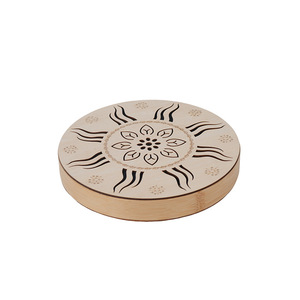 Tambour à sons de la pluie portable de 8 pouces, simulateur de sons naturels, instrument de musique, thérapie sonore, guérison, méditation, yoga - Product Image 2