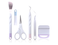 Kit d'outils de désherbage de précision antistatique YS pour vinyle, 6 pièces, pour machines de découpe Cricut et Silhouette, outils d'artisanat HTV pour autocollants et décalcomanies