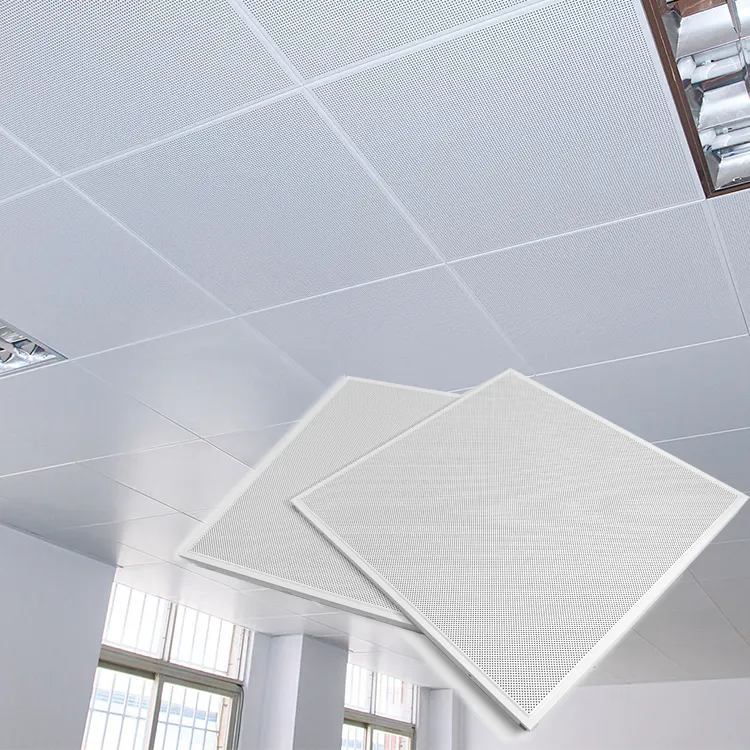Ofis/hastane/fabrika tavan boyut özelleştirilmiş ofis Metal tavan paneli asma alüminyum tavan döşemeleri
