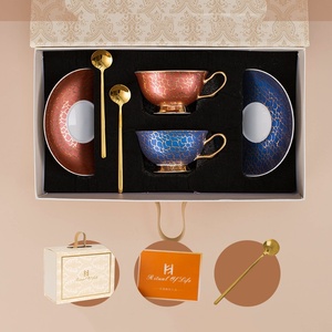Arabic Floral Ceramic Golden <b>Tea</b> Cup Saucer <b>Set</b> Porcelain Coffee Cups Teapot Milk Pot Sugar Jars-Eco-Friendly Coffee <b>Tea</b> - Product Image 4