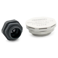Tapón de ventilación de aleación de aluminio IP68 RAM, válvula de alivio de vacío neumática/hidráulica, alta durabilidad, resistencia al polvo y al agua nominal IP68