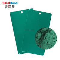 Kum Mat Yeşil Polyester Toz Boya Anti-Çizik Dış Mekan Korkuluk Toz Boyası