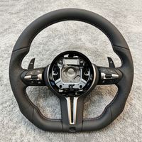 Volant de voiture en cuir noir en forme de D pour BMW 320 525 F10 F30 F70 E71 F31 F32 F34 F36 X5 X6 F01 F07 F20 F11 F22 F25 M3 M4 M5