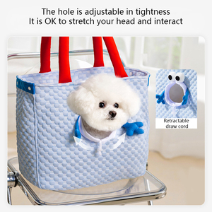 Sac de transport portable pour animaux de compagnie pour chats et petits chiens |   Léger, portable à la main et à porter à l'épaule |   OEM disponible - Product Image 4