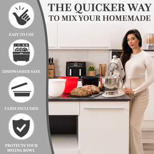 Soporte de Silicona para Batidora, Revestimientos Antiadherentes para Tazones, Inserto de Silicona Fácil de Limpiar para Hornear, Mezclar y Cocinar, 5 <span class=keywords><strong>Qt</strong></span> - Product Image 4