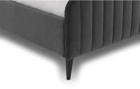 Cama Moderna Minimalista Inteligente con Tapicería de Terciopelo/Lino/Chenilla, Estructura Cromada, Acolchada, Cómoda, con Almacenamiento, Ecológica y Duradera
