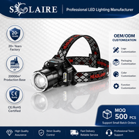 Linterna Frontal LED OEM con Sensor, Recargable por USB C, IPX4, 3000mAh, con Indicador de Batería, para Pesca, Camping, Actividades al Aire Libre, con Logotipo Personalizado