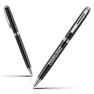 Stylos de luxe au design nouveau, stylo à bille en métal serpentin avec logo personnalisé - Product Image 1
