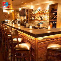 Comptoir de bar à café LED, meuble de bar à vin, bar à boissons alcoolisées avec un design personnalisé élégant pour club, boutique
