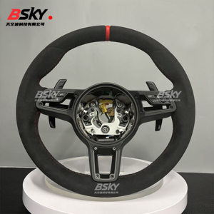 เหมาะสำหรับ Porsche Panamera Macan 718 Boxster Cayman taycan <span class=keywords><strong>Carrera</strong></span> 996 <span class=keywords><strong>911</strong></span> 981 957 958 991พวงมาลัยปรับแต่งได้ - Product Image 1