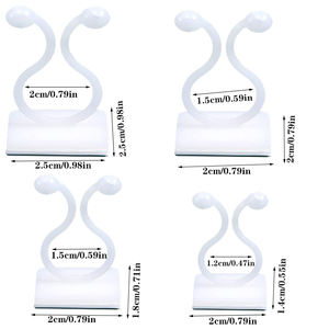 100 قطعة مصنع تسلق الجدار تركيبات مقاطع ، مصنع تسلق الجدار المثبت مع الذاتي خطاف لاصقة ، للديكور المنزل - Product Image 2